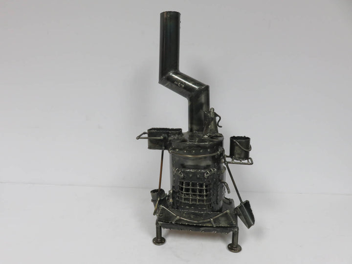 Hand Welded Stove Sculpture