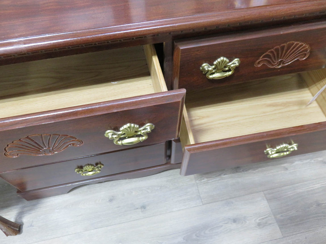 Shell Motif Six-Drawer Dresser