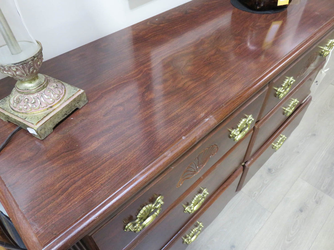 Shell Motif Six-Drawer Dresser