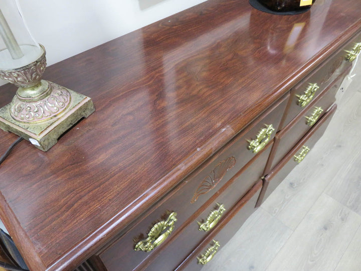 Shell Motif Six-Drawer Dresser
