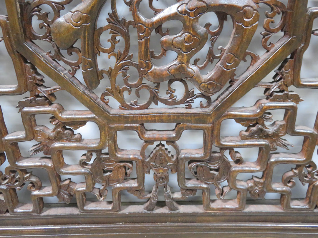 Chinese Wood Screen Carving