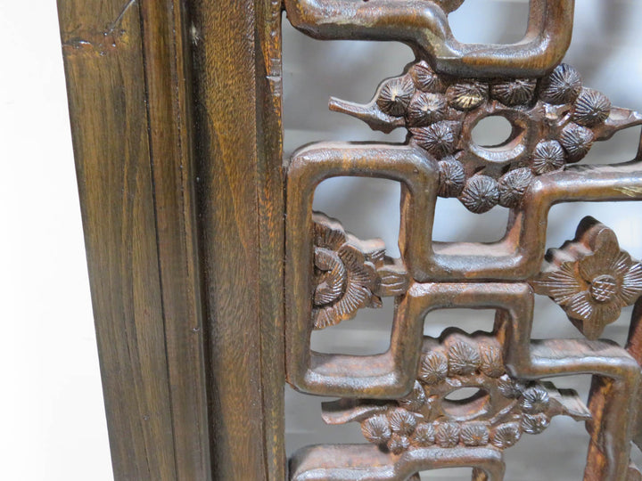 Chinese Wood Screen Carving