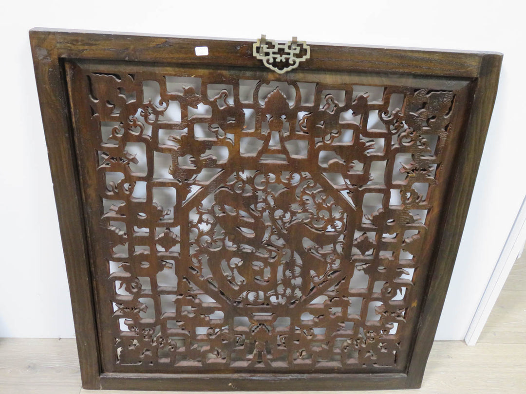 Chinese Wood Screen Carving
