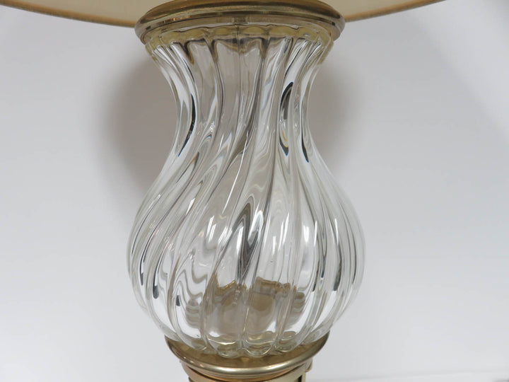 Swirled Glass Table Lamp