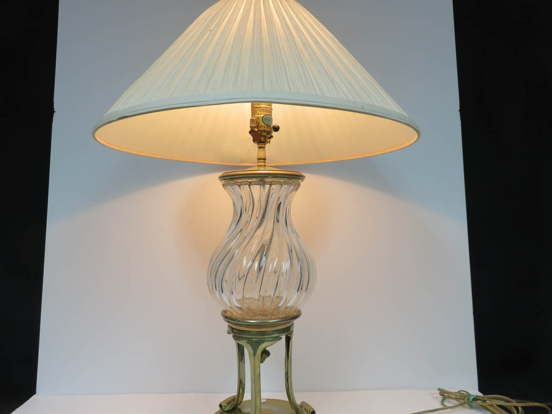 Swirled Glass Table Lamp