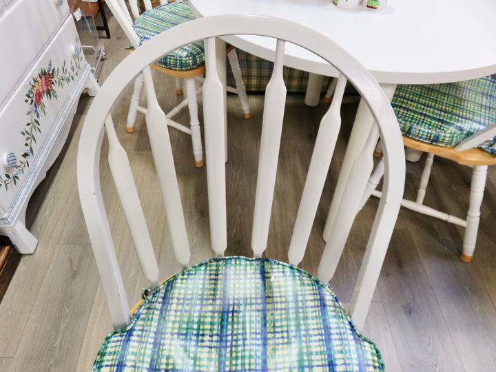 White Laminate Kitchen Table & Chairs