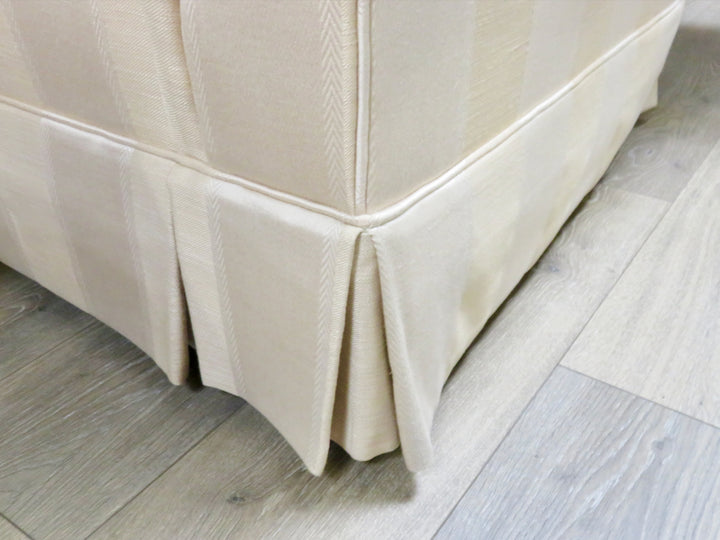 Cream Striped Sofa