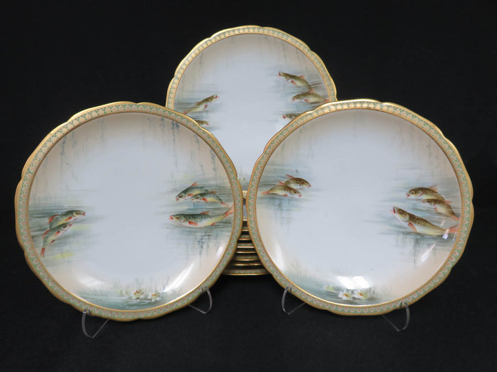 Limoges for Burley & Co. Fish Plates