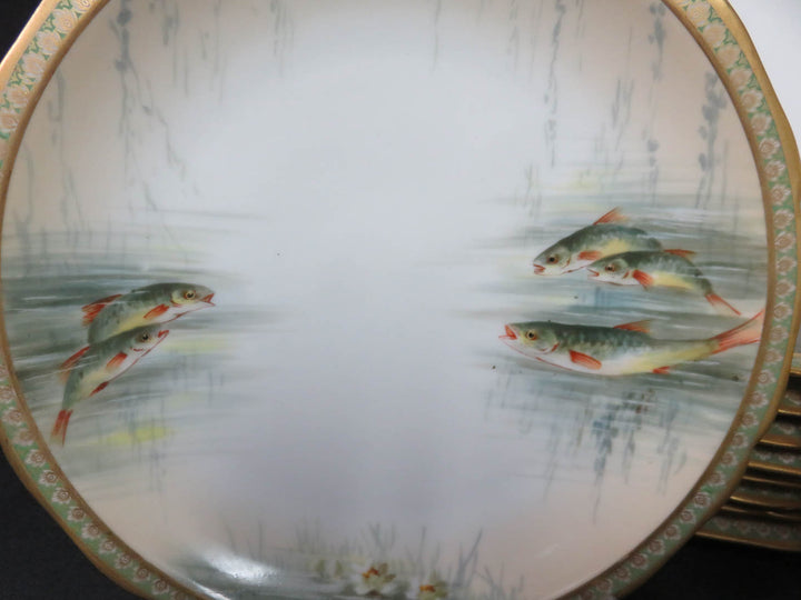 Limoges for Burley & Co. Fish Plates
