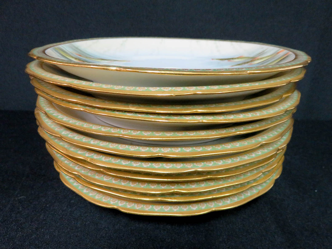 Limoges for Burley & Co. Fish Plates
