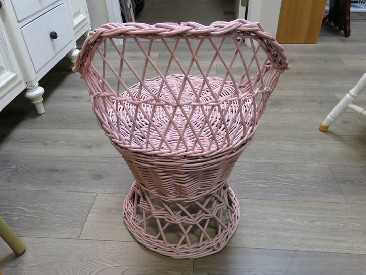 Vintage Wicker Vanity Stool
