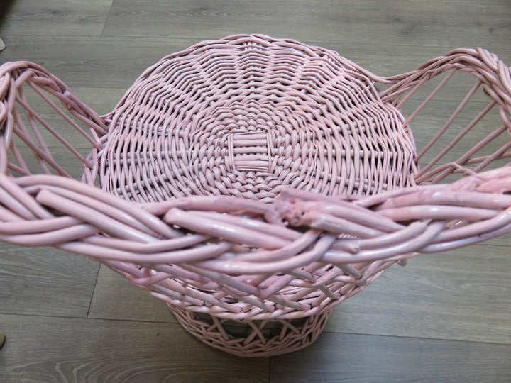 Vintage Wicker Vanity Stool