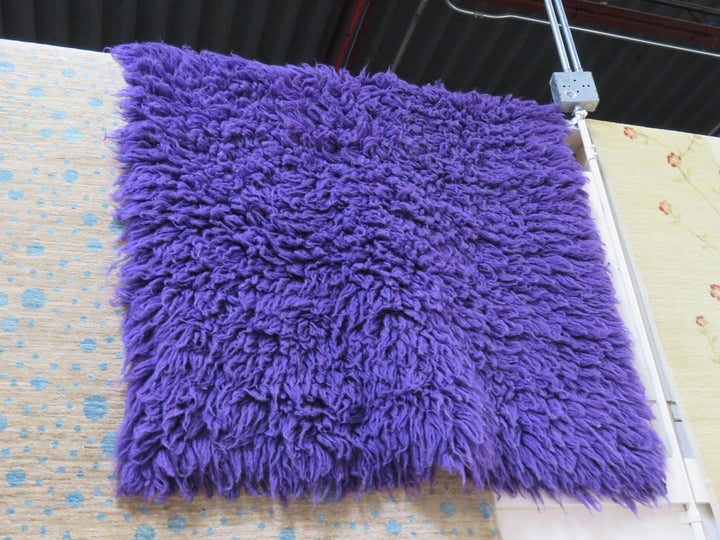 Purple Flohati Area Rug