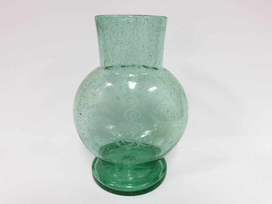 Green Tinted Glass Vase