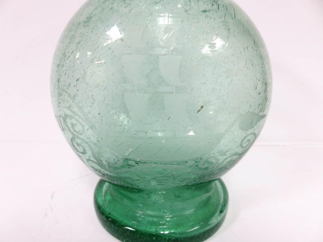 Green Tinted Glass Vase