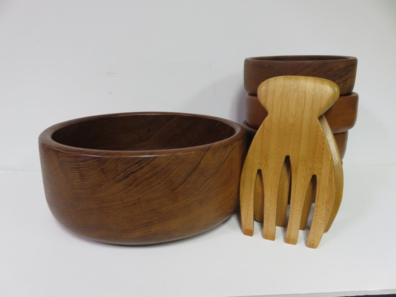 Teak Salad Bowl Set