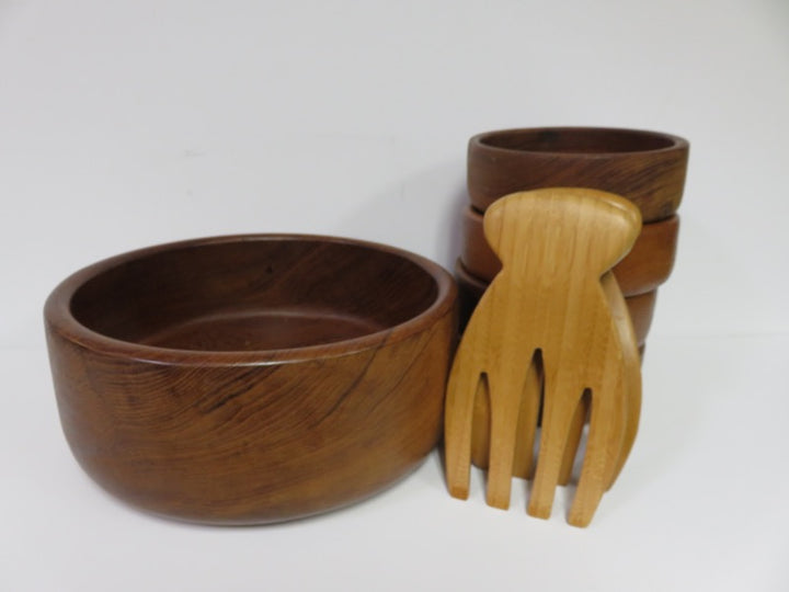 Teak Salad Bowl Set