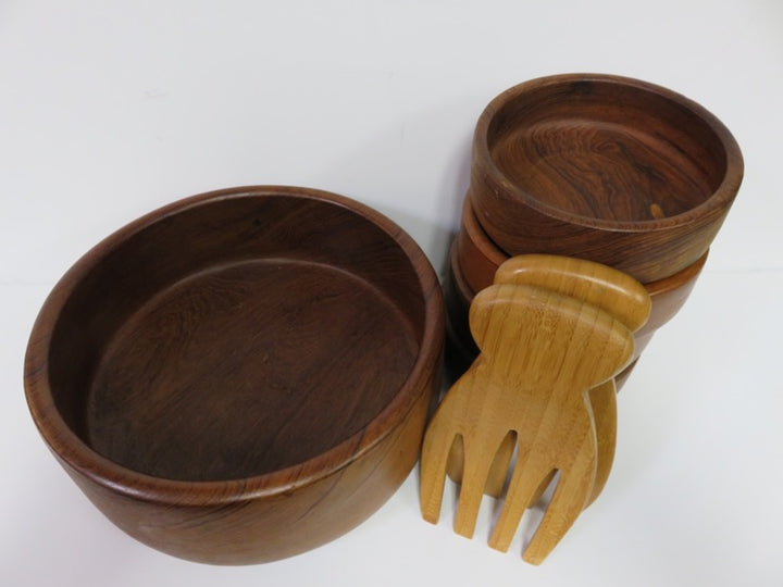 Teak Salad Bowl Set