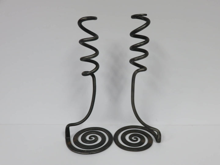 Iron Scrolled Candlesticks