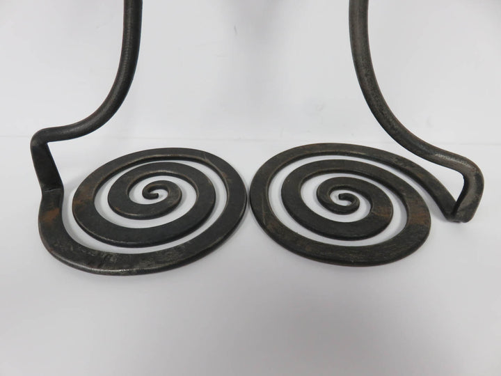 Iron Scrolled Candlesticks