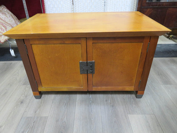 Light Wood Media Cabinet