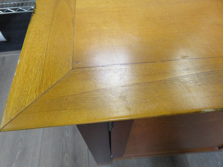 Light Wood Media Cabinet