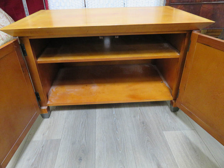 Light Wood Media Cabinet
