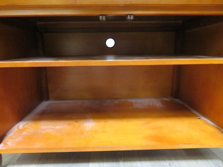 Light Wood Media Cabinet