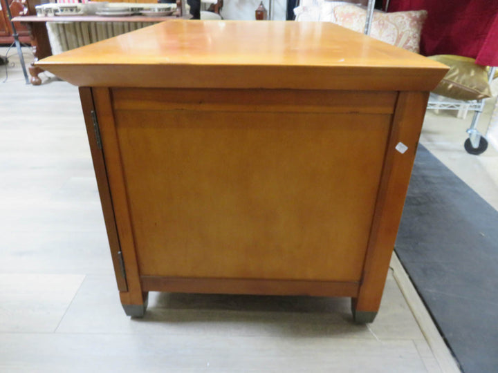 Light Wood Media Cabinet