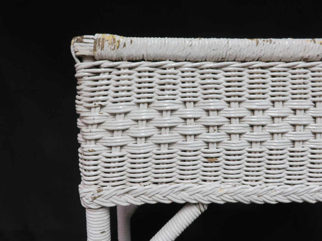 Painted Wicker Box Planter