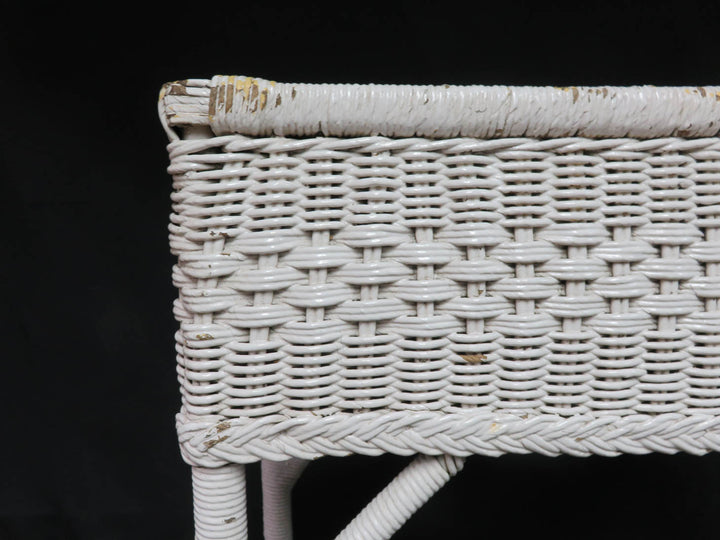 Painted Wicker Box Planter