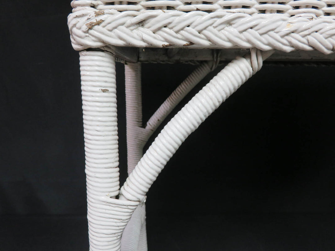 Painted Wicker Box Planter