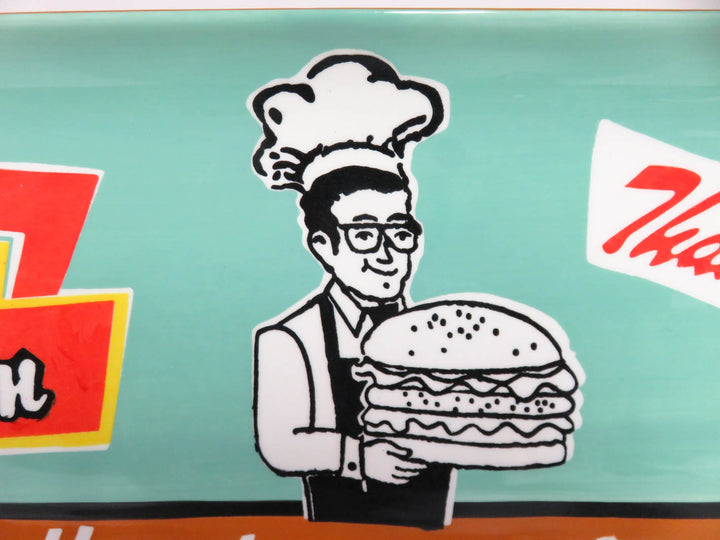 "Burgers To Go" Serving Platter