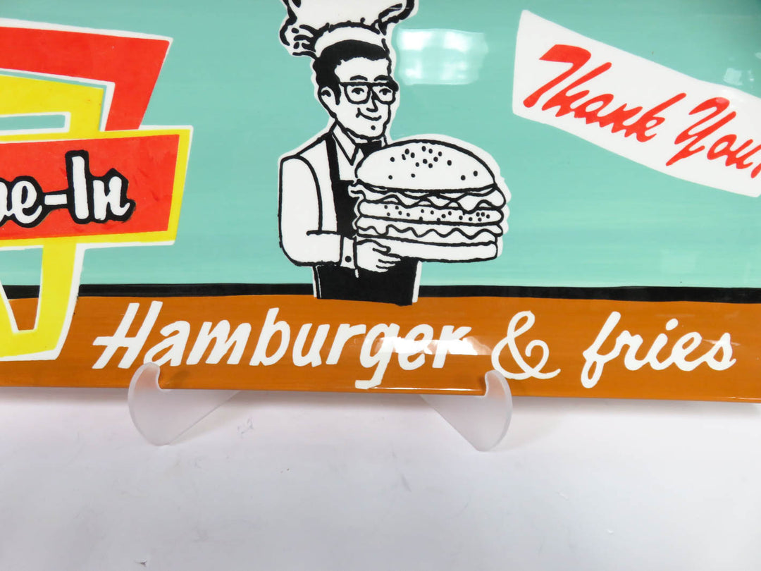 "Burgers To Go" Serving Platter