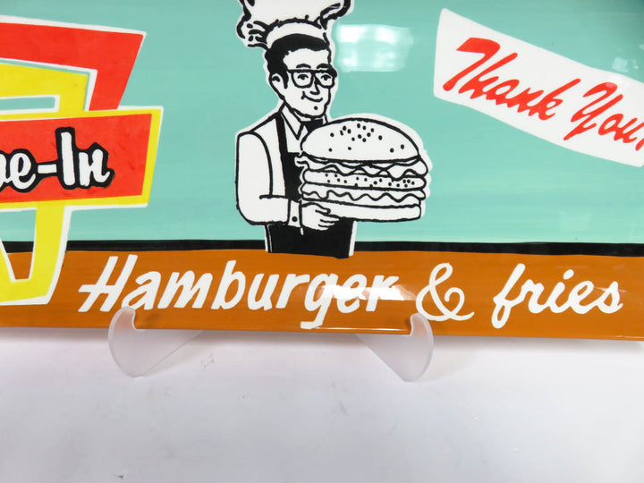 "Burgers To Go" Serving Platter