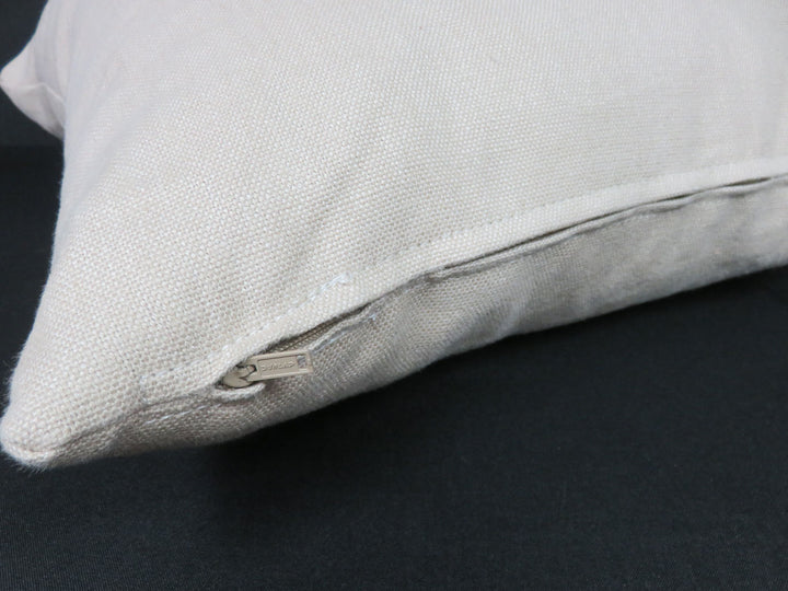 Beige LinenThrow Pillow