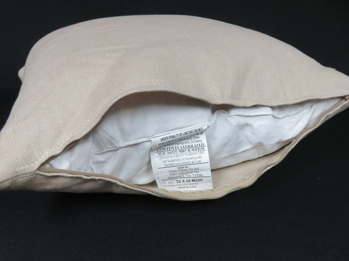 Beige LinenThrow Pillow