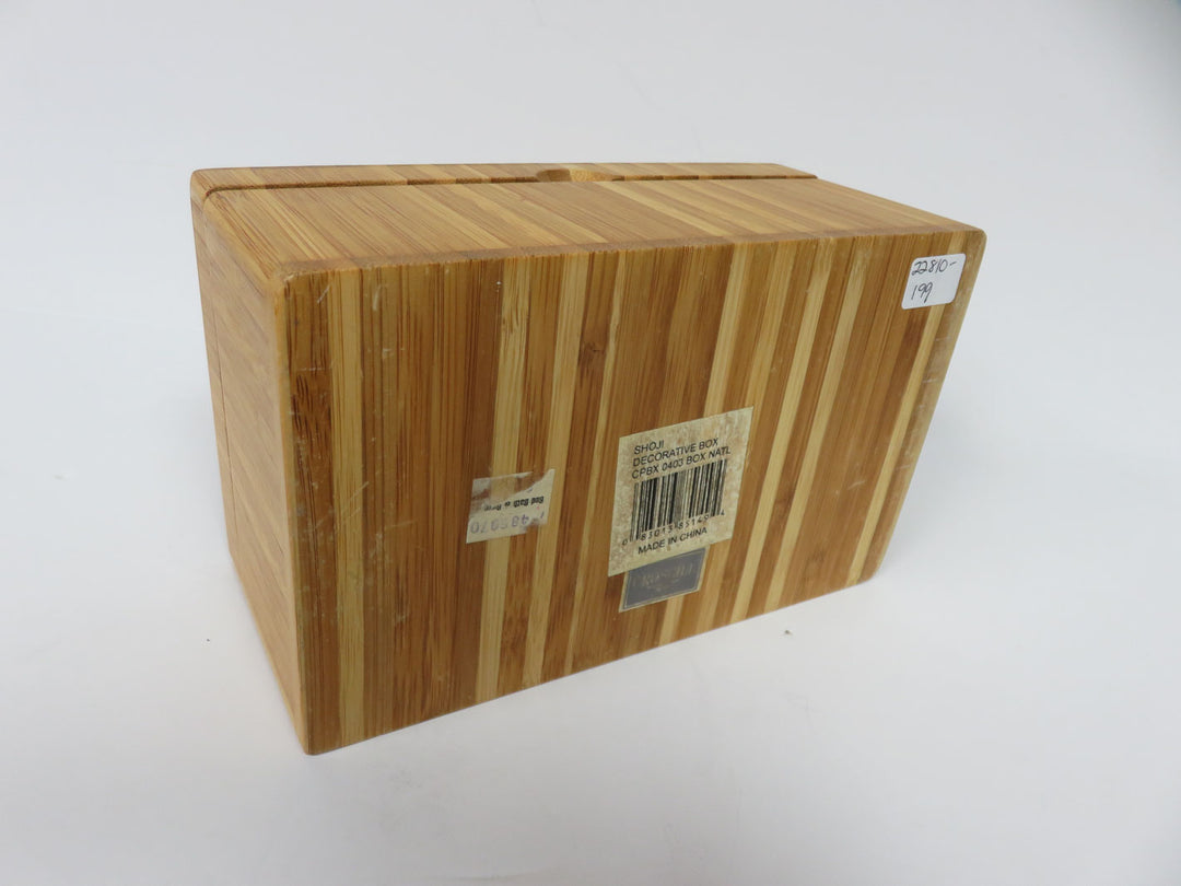 Hinged Bamboo Box