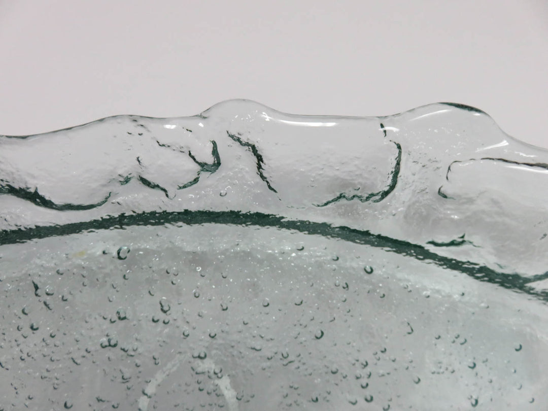Oval Textured Glass Platter