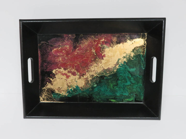 Hand Decorated Wood Tray