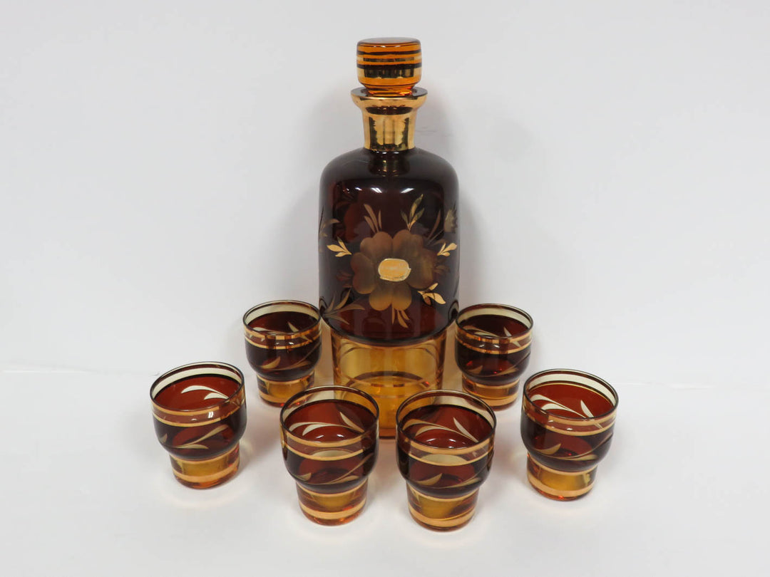 Bohemian Decanter with Cordials