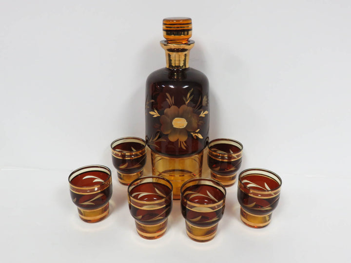 Bohemian Decanter with Cordials