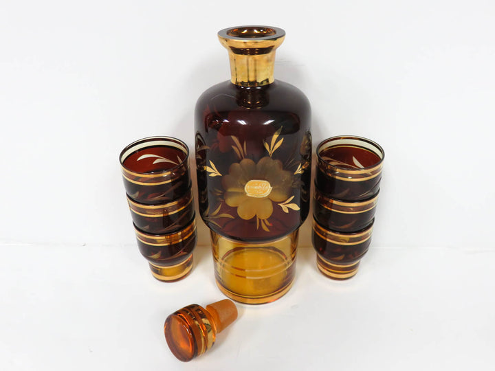 Bohemian Decanter with Cordials