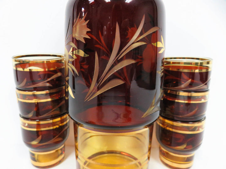 Bohemian Decanter with Cordials