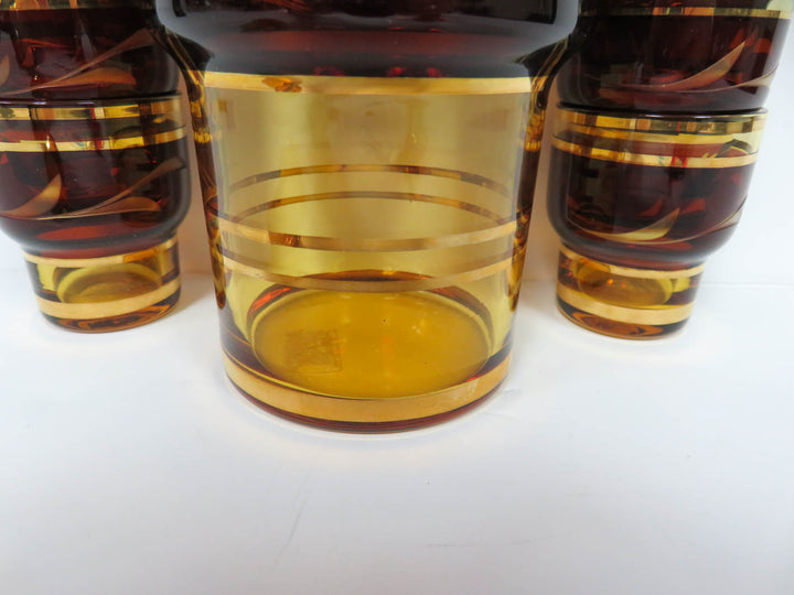 Bohemian Decanter with Cordials