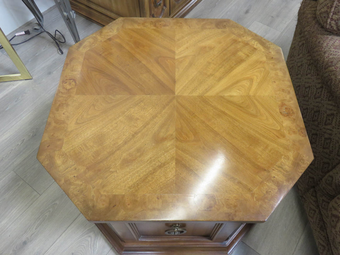 Vintage Octagonal End Table