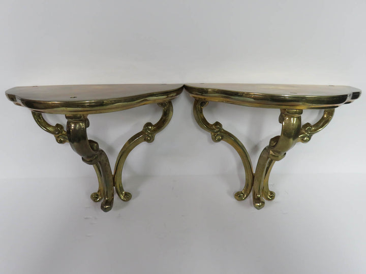 Italian Brass Wall Brackets