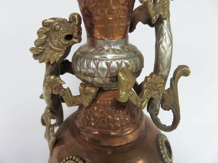 Chinese Climbing Dragon Urn