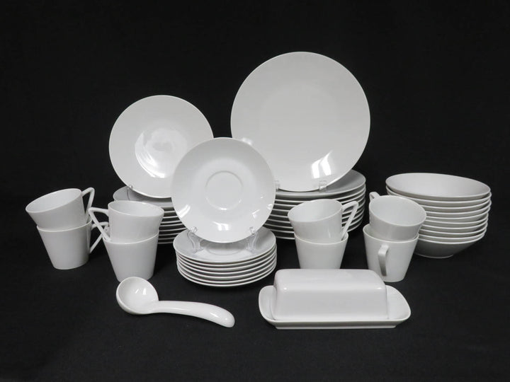 Contemporary White Dish Set