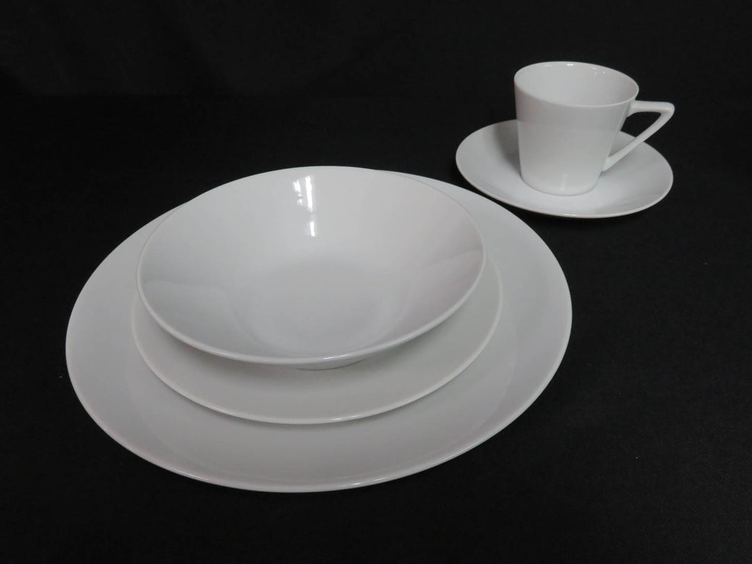 Contemporary White Dish Set